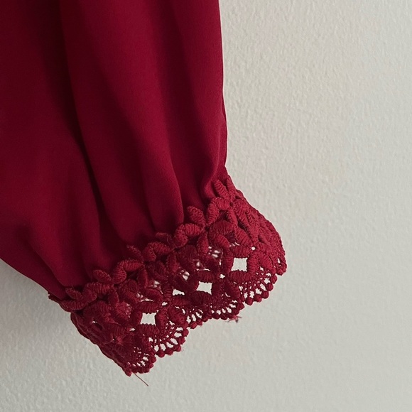 Elegant Red Blouse - Picture 5 of 5